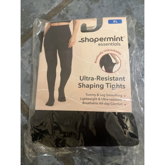 Shapermint Essentials Ultra-Resistant Shaping Tights Women’s Size XL Black NWT - Picture 1 of 5
